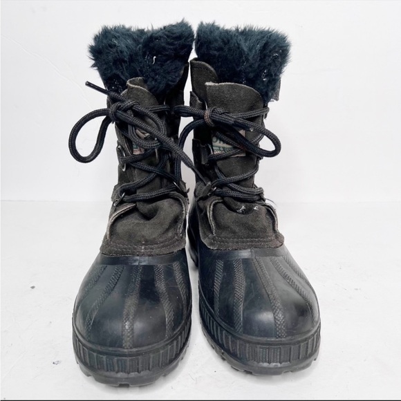 Vintage Sorel Winter Boots Green Black Snow Size 6 Men’s - Picture 2 of 5